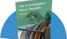 Title IX Investigation Report Book Cover